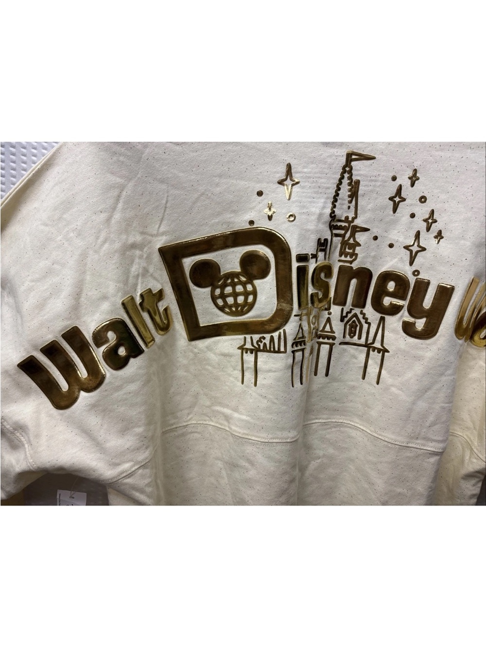 NWT Disney Parks Walt Disney World metallic castle spirit jersey Sz M - Picture 9 of 11